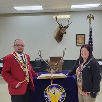 Mansfield Elks lodge 56 of Ohio Exaulted ruller and Wife